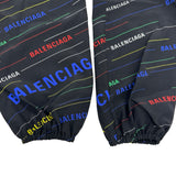 バレンシアガ BALENCIAGA ロゴ総柄プリーツシルクワンピース 556565 ブラック シルク レディース ワンピース