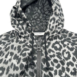 クリスチャン・ディオール Christian Dior レオパード総柄フーデッドワンピース 147R40A2768 ブラック ポリエステル レディース ワンピース