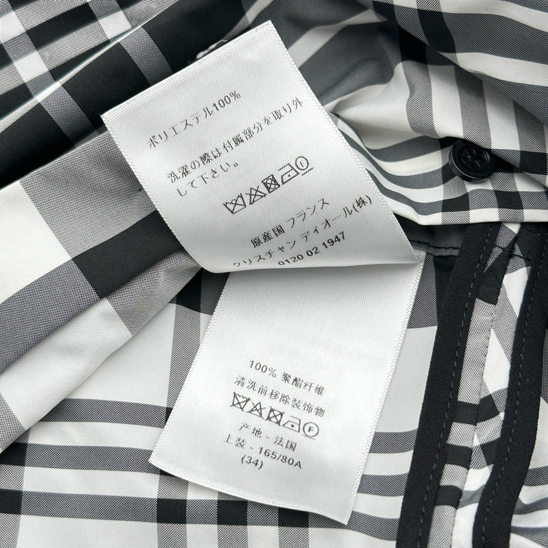 クリスチャン・ディオール Christian Dior チェック柄ベルテッド
