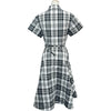 クリスチャン・ディオール Christian Dior チェック柄ベルテッドワンピース 241R27A1712 ブラック ポリエステル レディース ワンピース