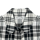 クリスチャン・ディオール Christian Dior チェック柄ベルテッドワンピース 241R27A1712 ブラック ポリエステル レディース ワンピース