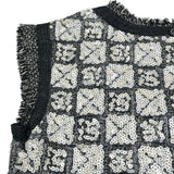シャネル CHANEL スパンコール装飾ワンピース P37888 ブラック リネン レディース ワンピース