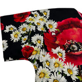 ドルチェ＆ガッバーナ Dolce & Gabbana フローラル総柄ワンピース F6VA4T ブラック コットン レディース ワンピース