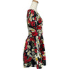 ドルチェ＆ガッバーナ Dolce & Gabbana フローラル総柄ワンピース F6VA4T ブラック コットン レディース ワンピース