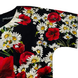 ドルチェ＆ガッバーナ Dolce & Gabbana フローラル総柄ワンピース F6VA4T ブラック コットン レディース ワンピース