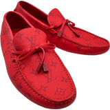ルイ・ヴィトン LOUIS VUITTON アリゾナライン ドライビングシューズ FA0282 レッド レザー メンズ その他靴