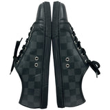 ルイ・ヴィトン LOUIS VUITTON ダミエ総柄ローカットスニーカー ブラック レザー レディース スニーカー