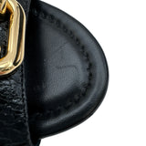 ルイ・ヴィトン LOUIS VUITTON エッジライン ストラップサンダル ブラック レザー レディース サンダル