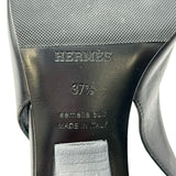 エルメス HERMES アンティム ストラップ パンプス 241136Z ブラック レザー レディース パンプス