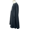 バレンシアガ BALENCIAGA PAIRSロゴオーバーサイズロングTシャツ 681046 ブラック コットン メンズ 長袖Ｔシャツ