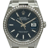 ロレックス ROLEX デイトジャスト36 126284RBR ブルーテッドモチーフ ホワイトゴールド/ステンレススチール 自動巻き メンズ 腕時計