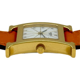エルメス HERMES Hウォッチ HH1.201 ホワイト メッキ/ステンレススチール クオーツ レディース 腕時計