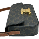 セリーヌ CELINE ショルダーバッグ クロード 194142 タン/ゴールド金具 トリオンフキャンバス レディース ショルダーバッグ