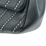 シャネル CHANEL シェブロンチェーンショルダー Vステッチ 24番台 ブラック シルバー金具 カーフスキン レディース ショルダーバッグ