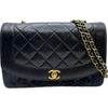 シャネル CHANEL ダイアナ25 A01165 3番台 ブラック ゴールド金具 ラム レディース ショルダーバッグ