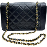 シャネル CHANEL ダイアナ25 A01165 3番台 ブラック ゴールド金具 ラム レディース ショルダーバッグ