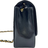 シャネル CHANEL ダイアナ25 A01165 3番台 ブラック ゴールド金具 ラム レディース ショルダーバッグ