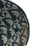 クリスチャン・ディオール Christian Dior トロッターサドルバッグ ネイビー ゴールド金具 キャンバス・レザー レディース ショルダーバッグ