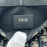クリスチャン・ディオール Christian Dior サドルボディバッグ オブリーク ジャガード/レザー メンズ ショルダーバッグ