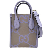 グッチ GUCCI ジャンボGG ミニトート 671623 パープル ジャンボGGキャンバス レディース ハンドバッグ