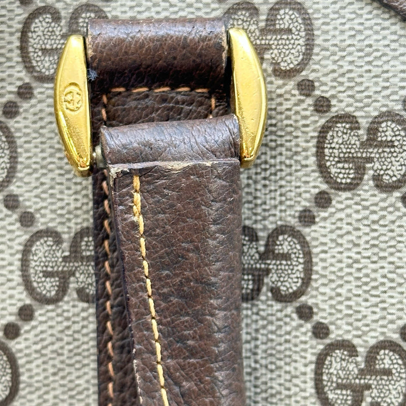 希少カラー【GUCCI】ミニボストンバッグ　GGスプリーム シェリー グッチ GUCCI シェリーミニボストン 40.02.007 ブラウン GGスプリーム