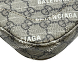 グッチ GUCCI ジャッキー1961 スモールホーボー BALENCIAGAコラボ 636706 ブラウン GGスプリームキャンバス レディース ハンドバッグ