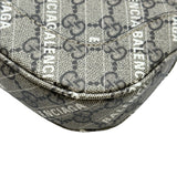 グッチ GUCCI ジャッキー1961 スモールホーボー BALENCIAGAコラボ 636706 ブラウン GGスプリームキャンバス レディース ハンドバッグ