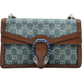 グッチ GUCCI ディオニュソスチェーンショルダー 400249 ブルー/ブラウン デニム/レザー レディース ショルダーバッグ