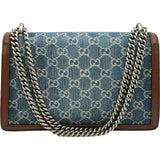 グッチ GUCCI ディオニュソスチェーンショルダー 400249 ブルー/ブラウン デニム/レザー レディース ショルダーバッグ