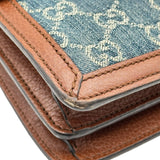 グッチ GUCCI ディオニュソスチェーンショルダー 400249 ブルー/ブラウン デニム/レザー レディース ショルダーバッグ