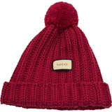 グッチ GUCCI ニットキャップ 652656 レッド ウール レディース その他ファッション雑貨