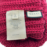 グッチ GUCCI ニットキャップ 652656 レッド ウール レディース その他ファッション雑貨