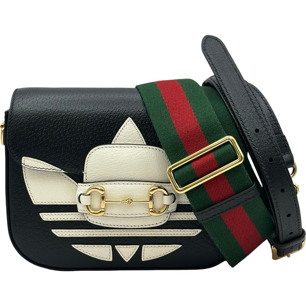 グッチ GUCCI ホースビット1955 ミニ adidasコラボ 658574 ブラック
