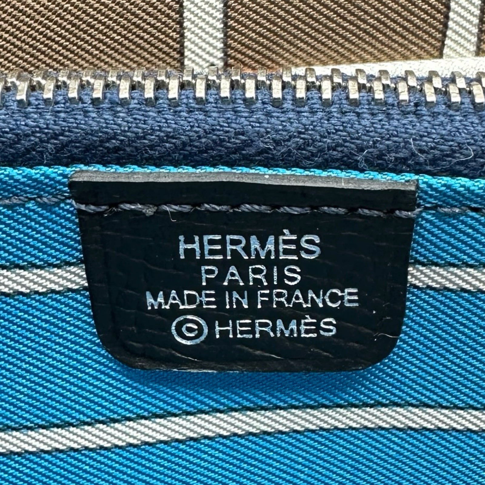 エルメス HERMES アザップロングシルクイン Z刻印 ブラック シルバー