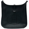 エルメス HERMES エヴリン3GM C刻印 ブラック/シルバー金具 トリヨン レディース ショルダーバッグ
