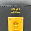 エルメス HERMES ケリー32 外縫い 〇Z刻印 ブラック ゴールド金具 ボックスカーフ レディース ショルダーバッグ