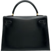 エルメス HERMES ケリー32 外縫い 〇Z刻印 ブラック ゴールド金具 ボックスカーフ レディース ショルダーバッグ