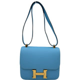 エルメス HERMES コンスタンス3 24 D刻印 セレステ ゴールド金具 エプソン レディース ショルダーバッグ