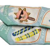 エルメス HERMES ツイリー FUNNY ICECREAM ホワイト/ライトブルー シルク レディース スカーフ