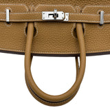 エルメス HERMES バーキン25 W刻印 ナチュラルサブレ シルバー金具 トリヨンクレマンス レディース ハンドバッグ