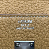 エルメス HERMES バーキン25 W刻印 ナチュラルサブレ シルバー金具 トリヨンクレマンス レディース ハンドバッグ