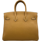 エルメス HERMES バーキン25 W刻印 ナチュラルサブレ シルバー金具 トリヨンクレマンス レディース ハンドバッグ