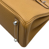 エルメス HERMES バーキン25 W刻印 ナチュラルサブレ シルバー金具 トリヨンクレマンス レディース ハンドバッグ