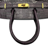 エルメス HERMES バーキン30 A刻印 アメジスト ゴールド金具 ポロサスリセ レディース ハンドバッグ