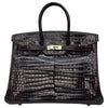 エルメス HERMES バーキン35 □K刻印 コカオン シルバー金具 ポロサスリセ レディース ハンドバッグ