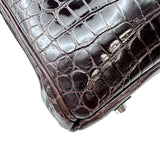 エルメス HERMES バーキン35 □K刻印 コカオン シルバー金具 ポロサスリセ レディース ハンドバッグ