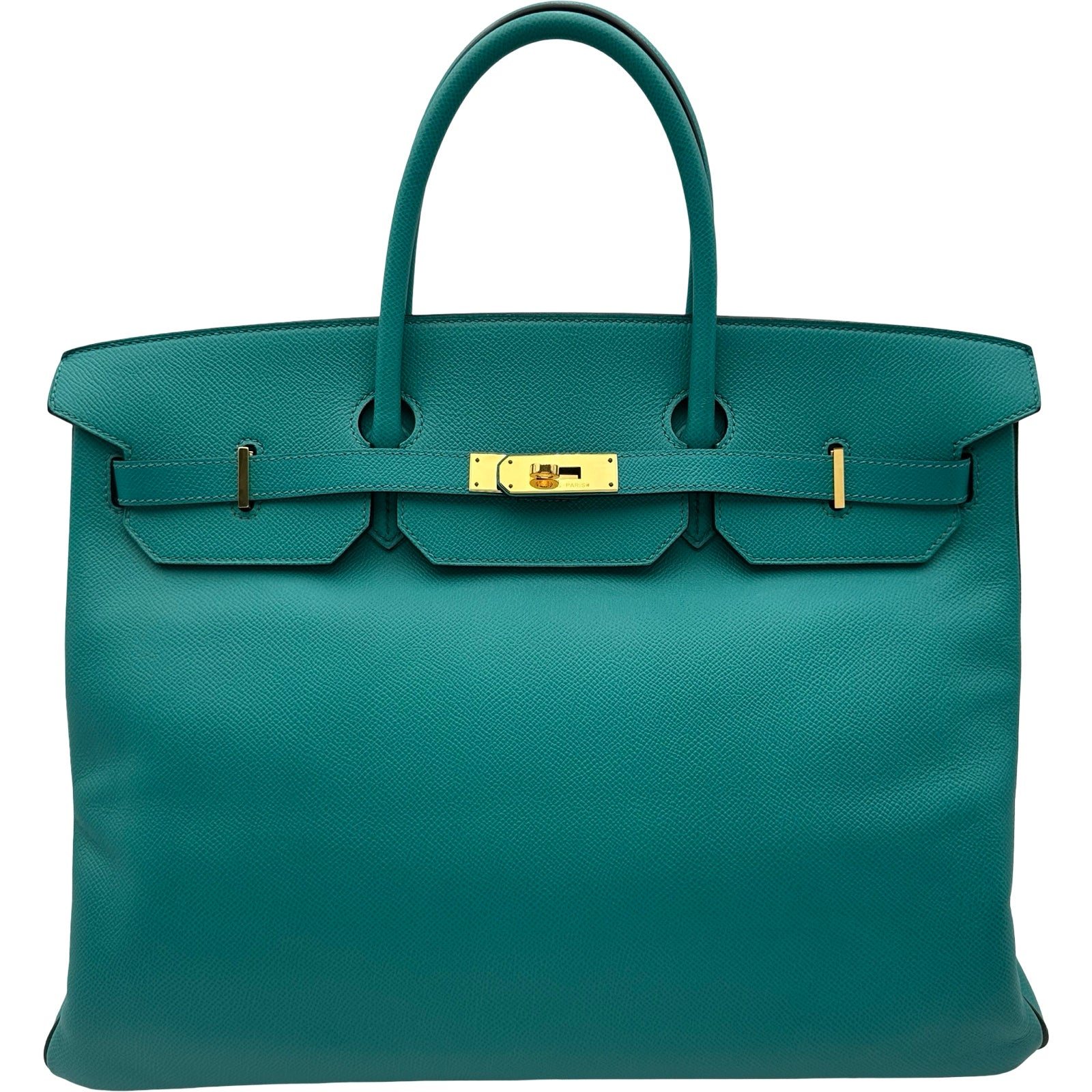 エルメス HERMES バーキン40 パーソナルオーダー X刻 ブルーパオン/ヴェールアングレ/ゴールド金具 エプソン メンズ ハンドバッグ エルメス HERMES バーキン40 パーソナルオーダー X刻 ブルーパオン