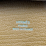エルメス HERMES バスティア W刻印 キャラメル シルバー金具 シェブルミゾル ユニセックス コインケース