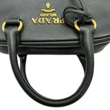 プラダ PRADA ロゴ2WAYバッグ 1BB108 ブラック レザー レディース ショルダーバッグ