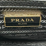 プラダ PRADA ロゴ2WAYバッグ 1BB108 ブラック レザー レディース ショルダーバッグ